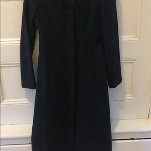 Warehouse brand wool formal black coat